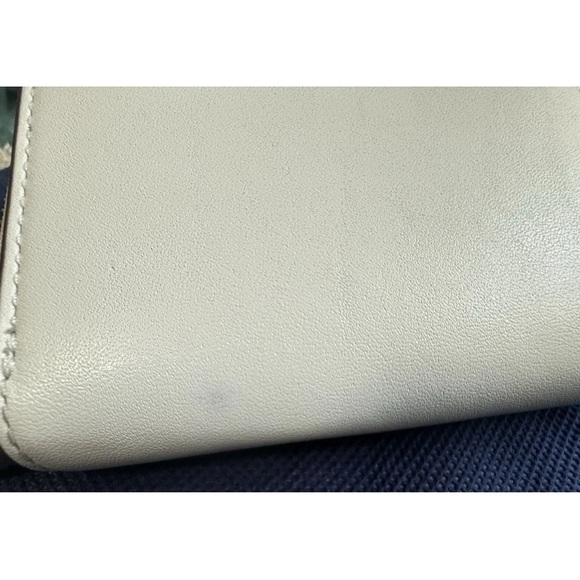 LRL Lauren Ralph Lauren embroidered leather zip wallet White Green Multicolor - Picture 16 of 16